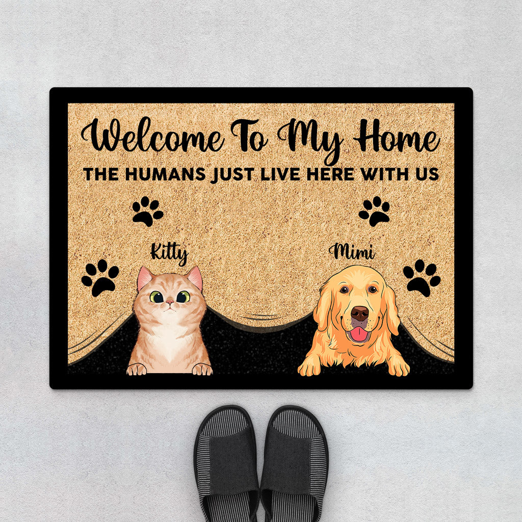 Welcome To My Home - Personalised Gifts | Door mats for Dog Lovers/Cat Lovers