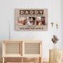 0434CUK3 Personalised Canvas Gifts Photo Dad Mum