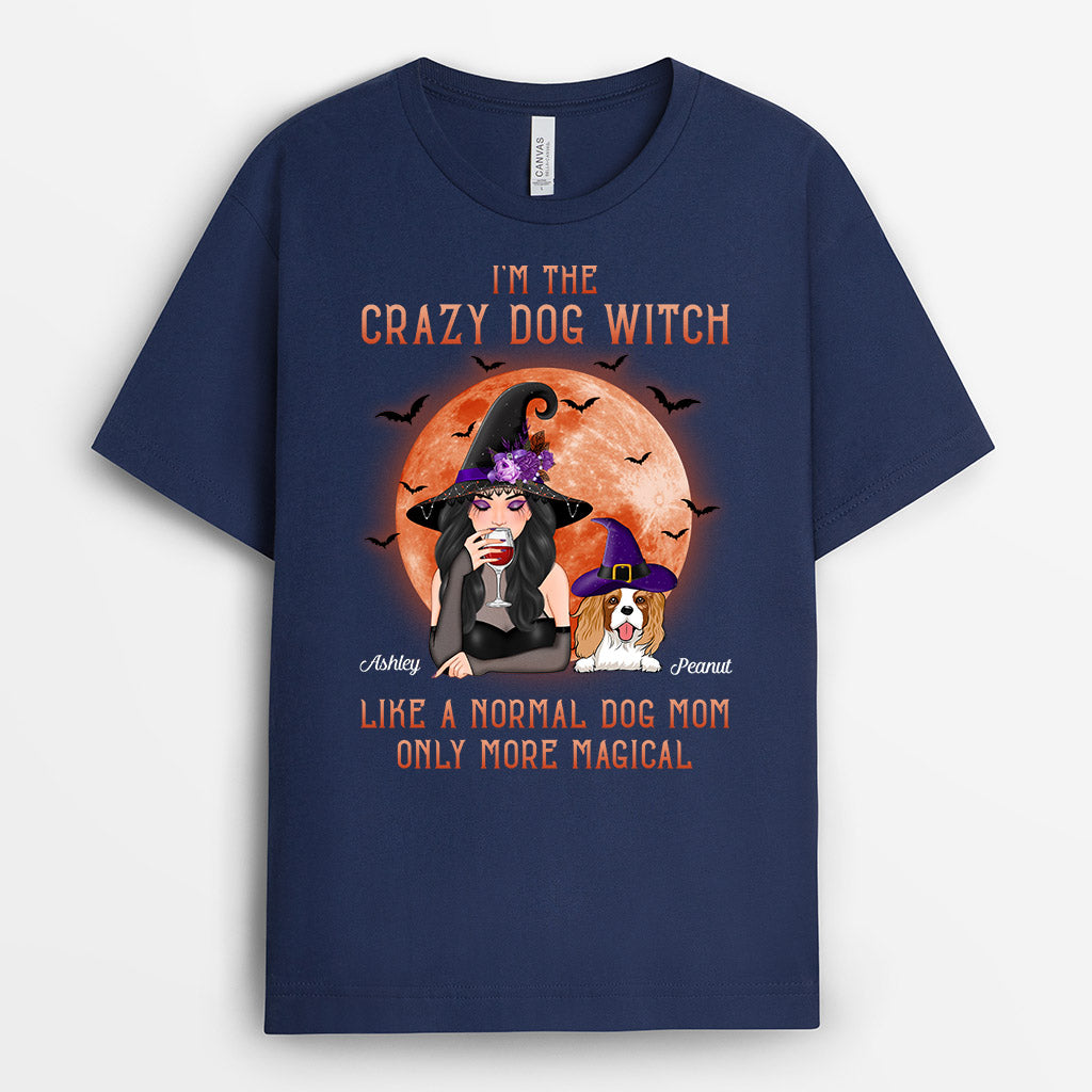 Dog Mom, Crazy Dog Witch - Gifts | T-shirts for Halloween - Custom Chic UK