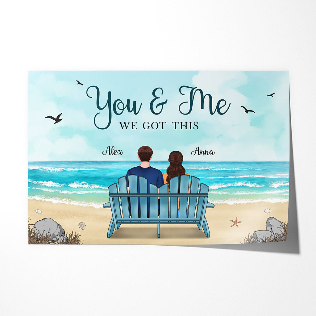 You & Me We Got This - Personalised Gifts | Poster for Couples/Lovers
