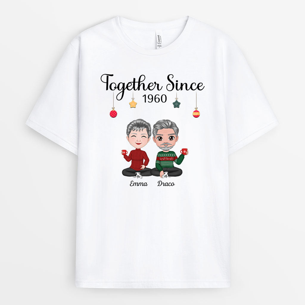 Together Since - Personalised Gifts | T-shirts for Couples/Lovers Christmas