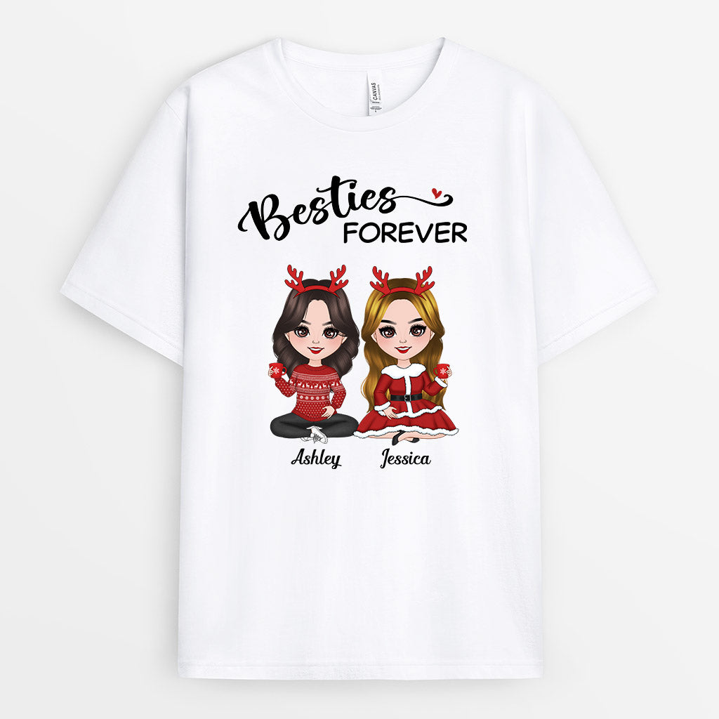 Besties Forever - Personalised Gifts | T-shirts for Besties/Best Friends Christmas