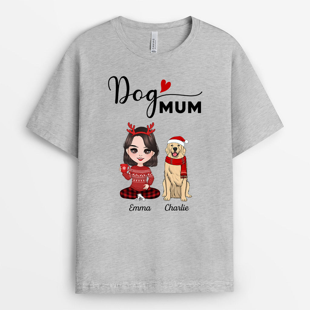 Dog Mum - Personalised Gifts | T-shirts for Dog Lovers Christmas