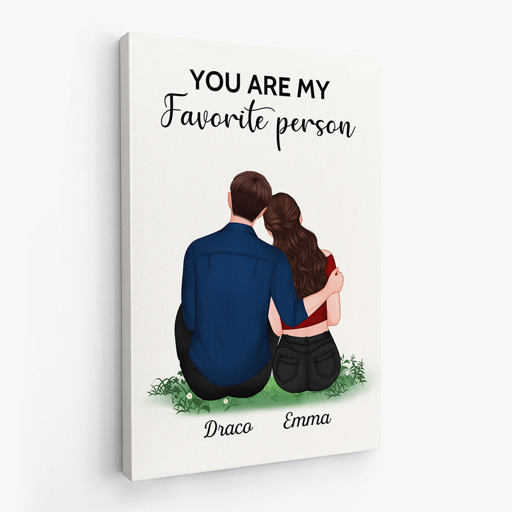 You Are My Favorite Person - Personalised Gifts | Canvas for Couples/Lovers