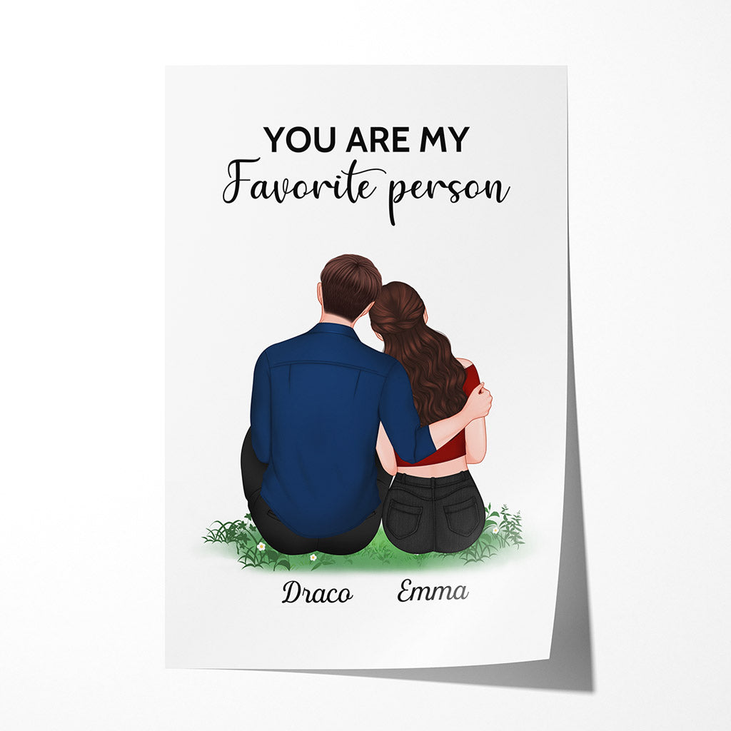 You Are My Favorite Person - Personalised Gifts | Posters for Couples/Lovers