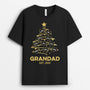 0589AUK2 Personalised T shirts Gifts Tree Dad Mom Christmas