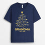 0589AUK3 Personalised T shirts Gifts Tree Dad Mom Christmas