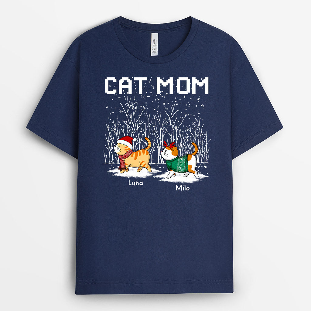 Cat Mom, Cat Dad - Personalised Gifts | T-shirts for Cat Lovers