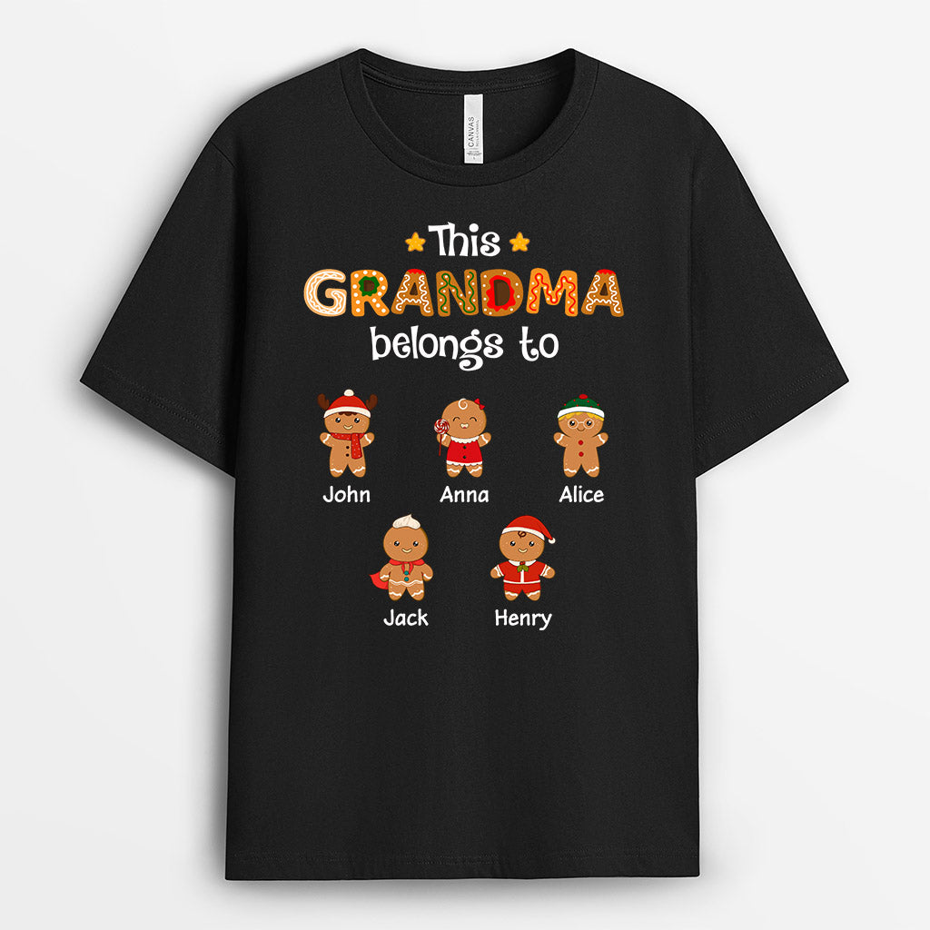 This Grandma Belongs To - Personalised Gifts | T-shirts for Grandma/Mum Christmas