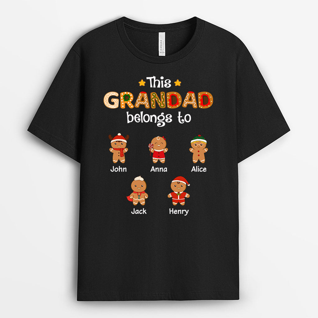 This Grandad Belongs To - Personalised Gifts | T-shirts for Grandad/Dad Christmas