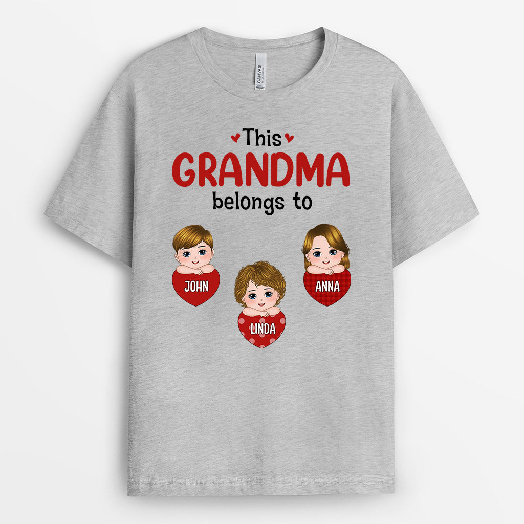 This Grandma Belongs To - Personalised Gifts | T-shirts for Grandma/Mum