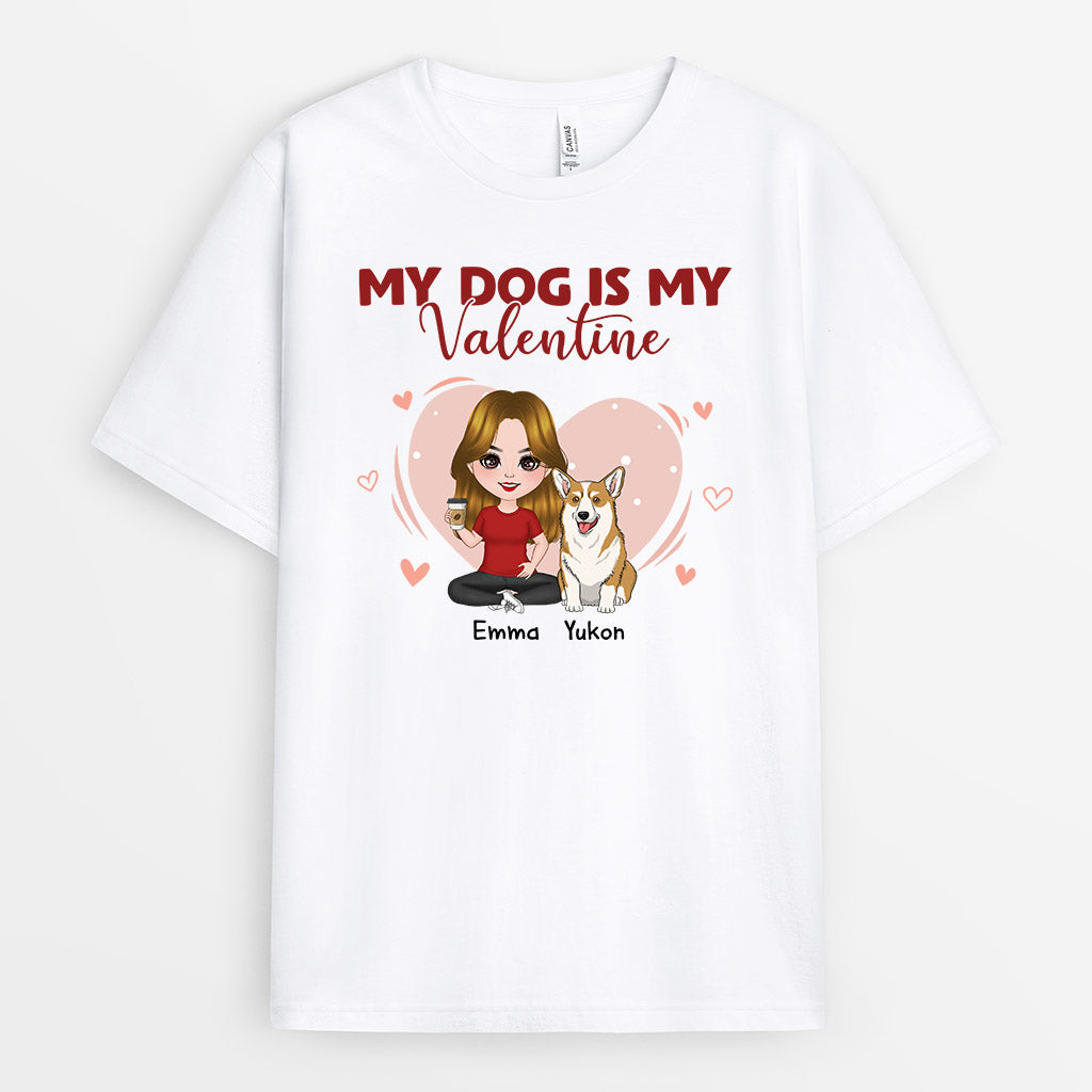 My Dog Is My Valentine - Personalised Gifts | T-shirts for Dog Lovers
