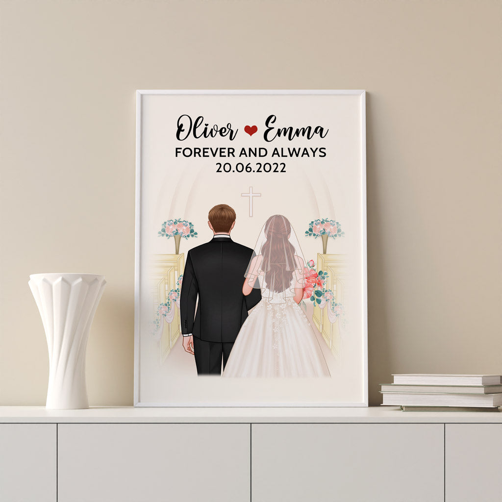 Forever And Always - Personalised Gifts | Posters for Couples/Lovers