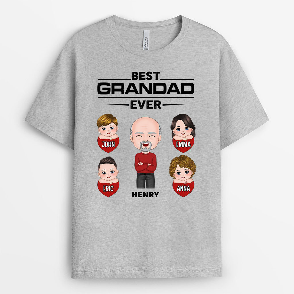 Best Grandad/Dad Ever - Personalised Gifts | T-shirts for Grandad/Dad