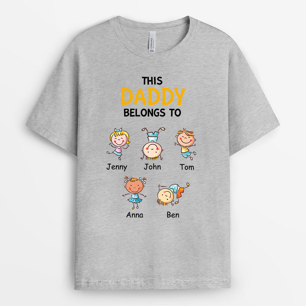 This Grandad/Daddy Belongs To - Personalised Gifts | T-shirts for Grandad/Dad