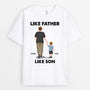 0770AUK2 Personalised T shirts Gifts Holding Hands Dad Fathers Day