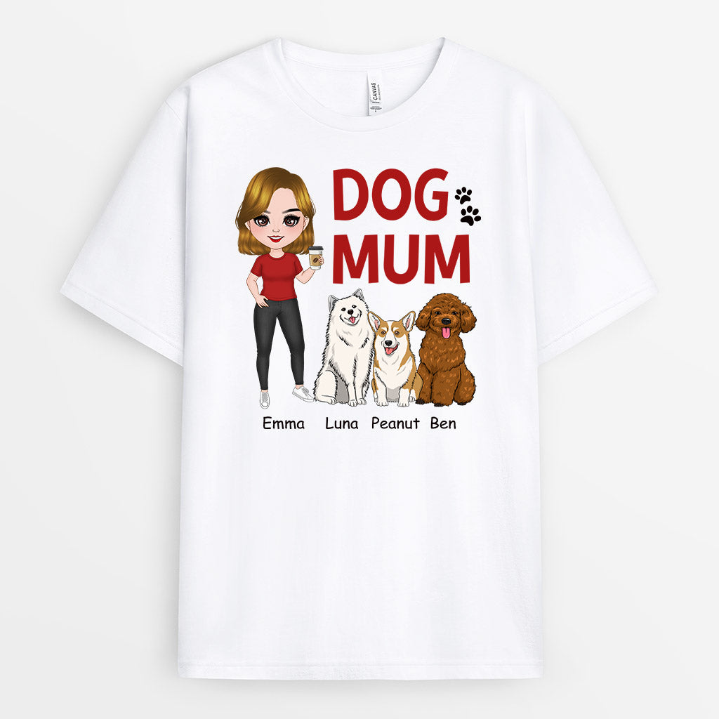 Dog Mum -  Personalised Gifts | T-shirts for Dog Lovers