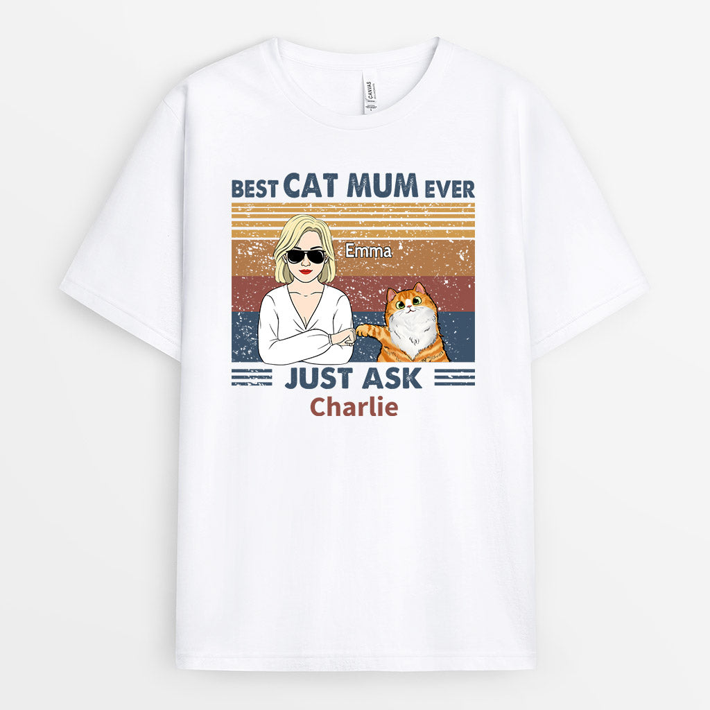 Best Cat Mum Ever - Personalised Gifts | T-shirts for Cat Lovers