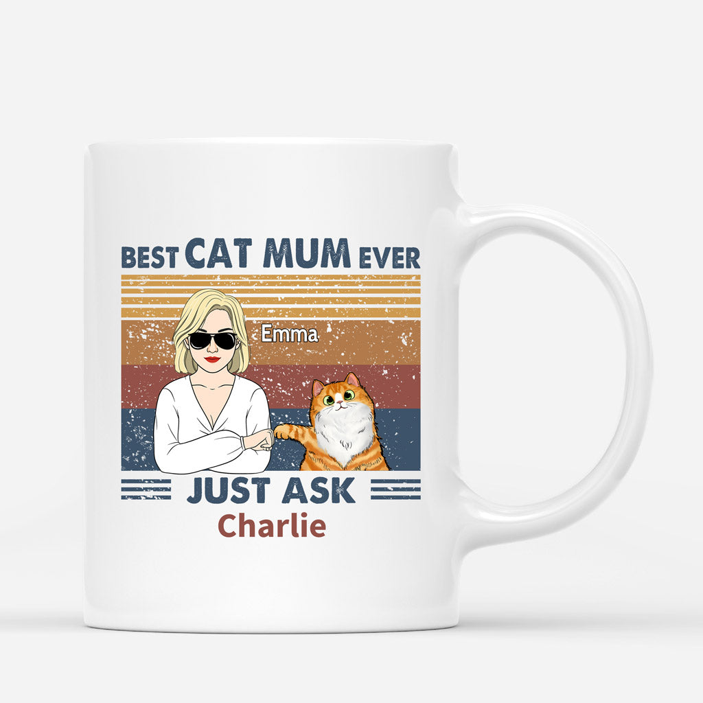 Best Cat Mum Ever - Personalised Gifts | Mugs for Cat Lovers