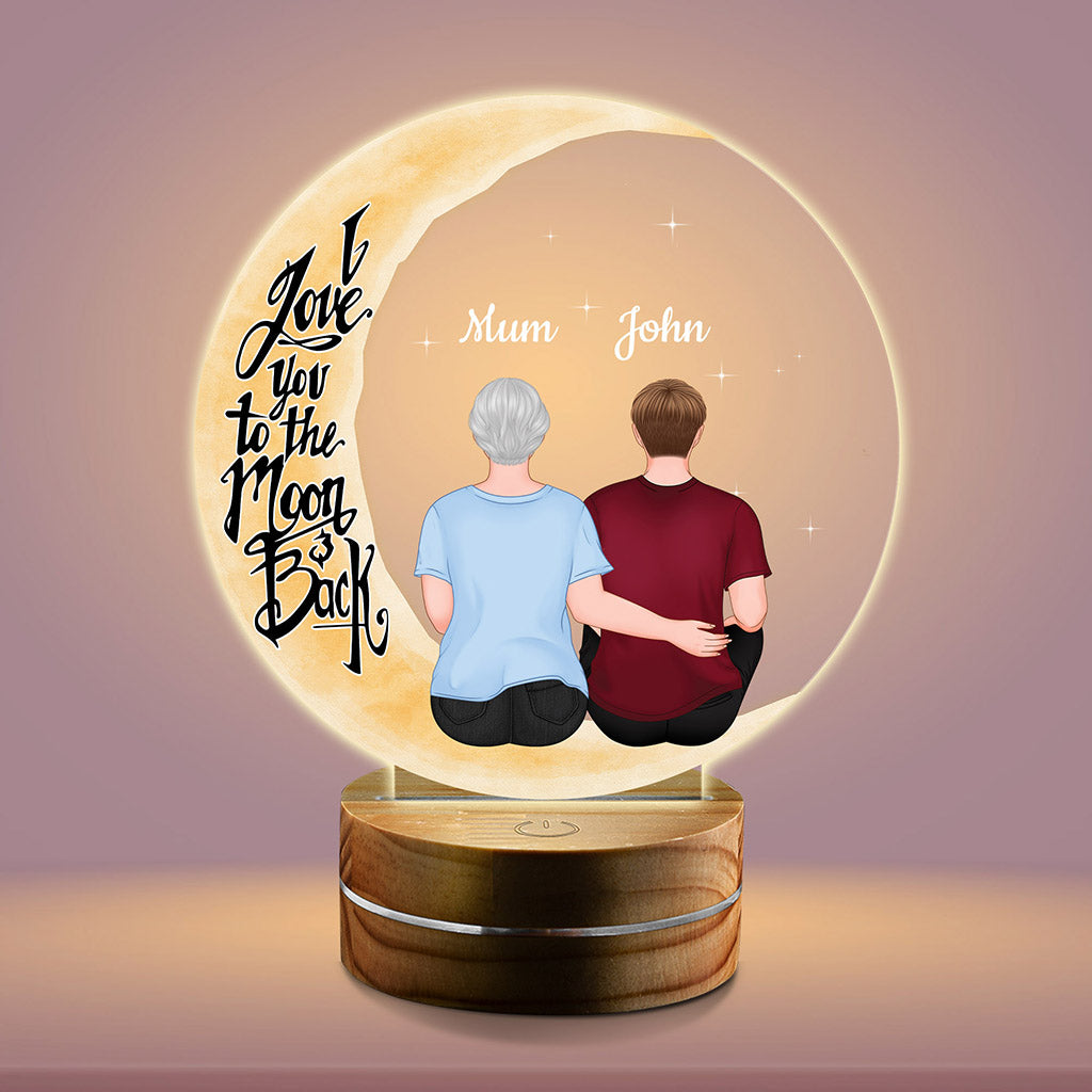 Love You To The Moon And Back - Personalised Gifts | Night Light for Grandma/Mum