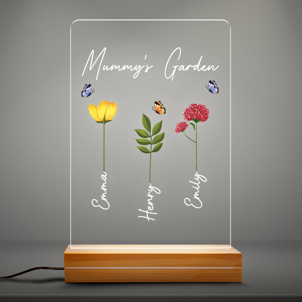 Grandma/Mummy's Garden - Personalised Gifts |  Night Light for Grandma/Mum