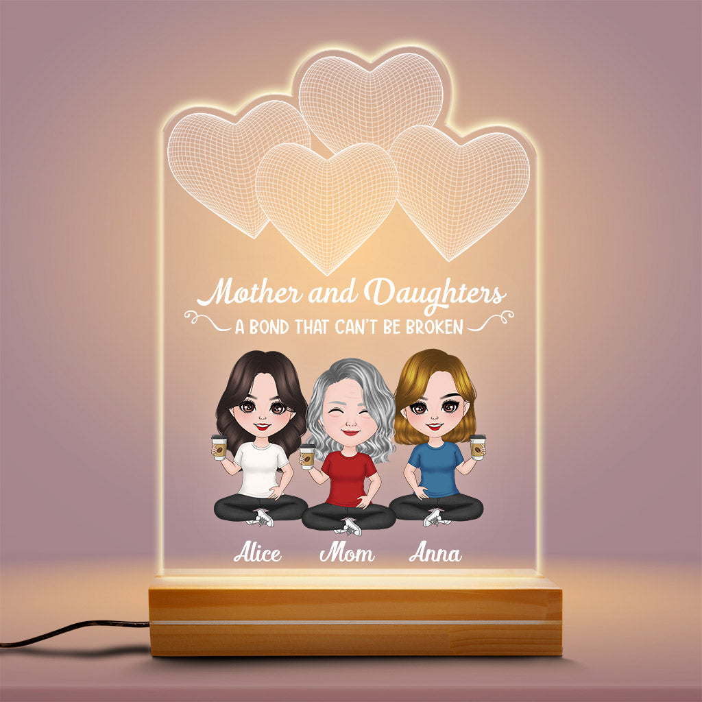 Mother And Daughter - Personalised Gifts | Night Light for Grandma/Mum