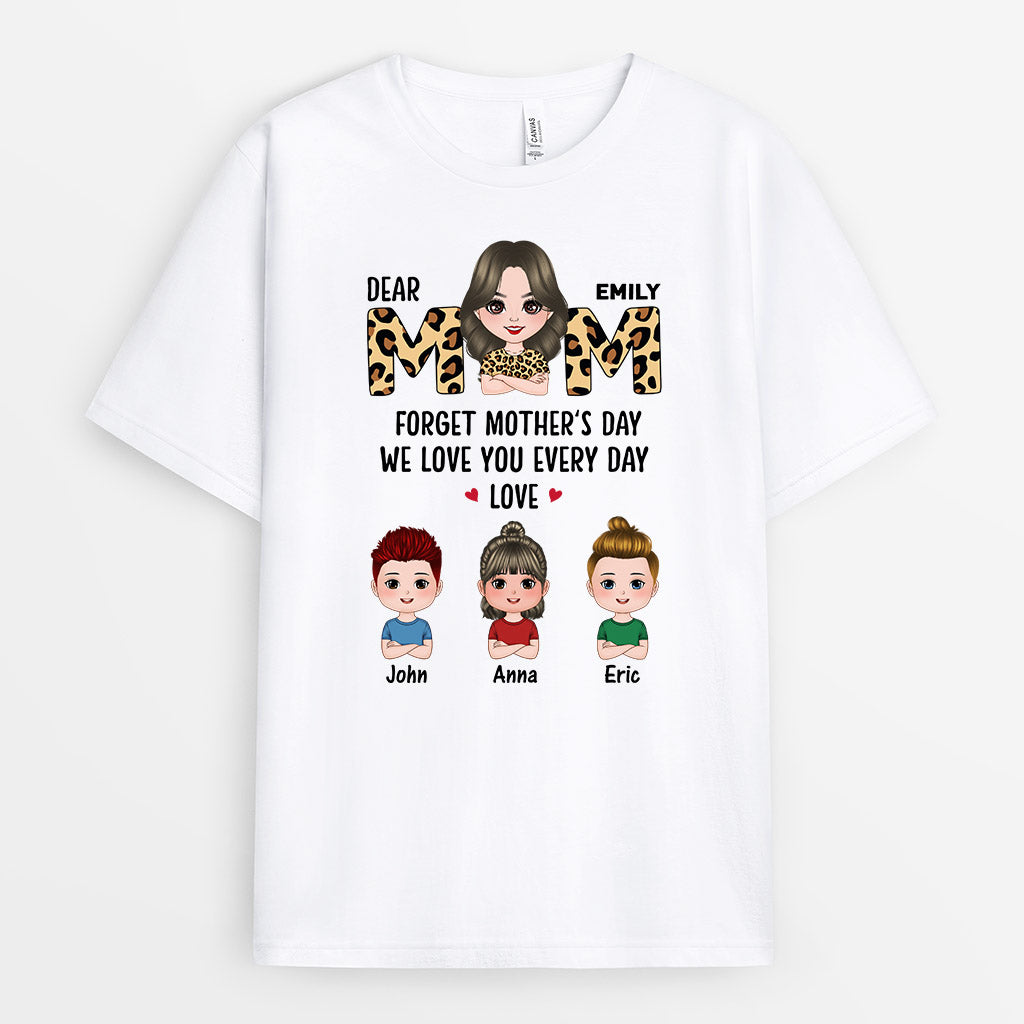 0809AUK1 Personalised T shirts Gifts Kids Grandma Mum