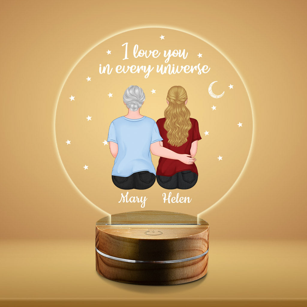 Love You In Every Universe - Personalised Gifts | Night Light for Grandma/Mum