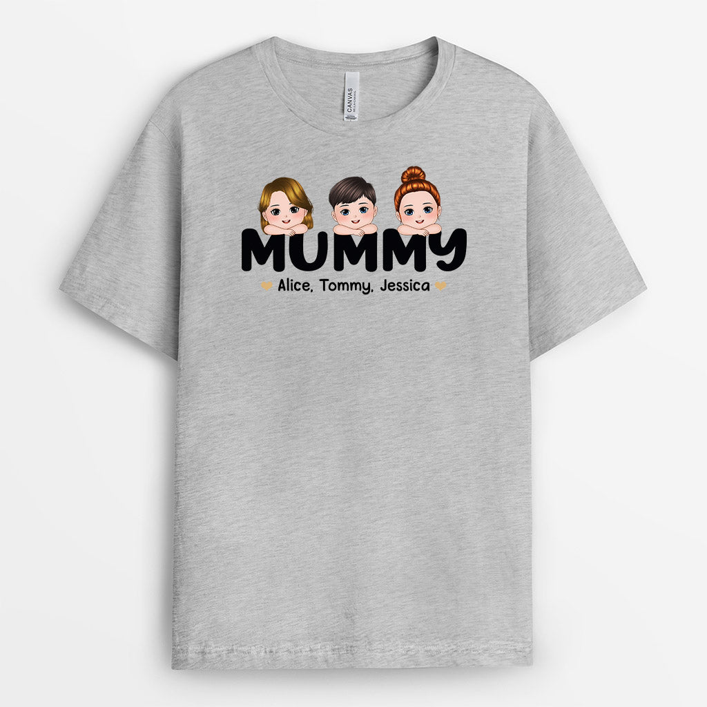 0816AUK2 Personalised T shirt Gifts Leopard Grandma Mum