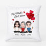 0831PUK1 Personalised Pillows Gifts Heart Grandma Mom