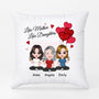 0831PUK2 Personalised Pillows Gifts Heart Grandma Mom