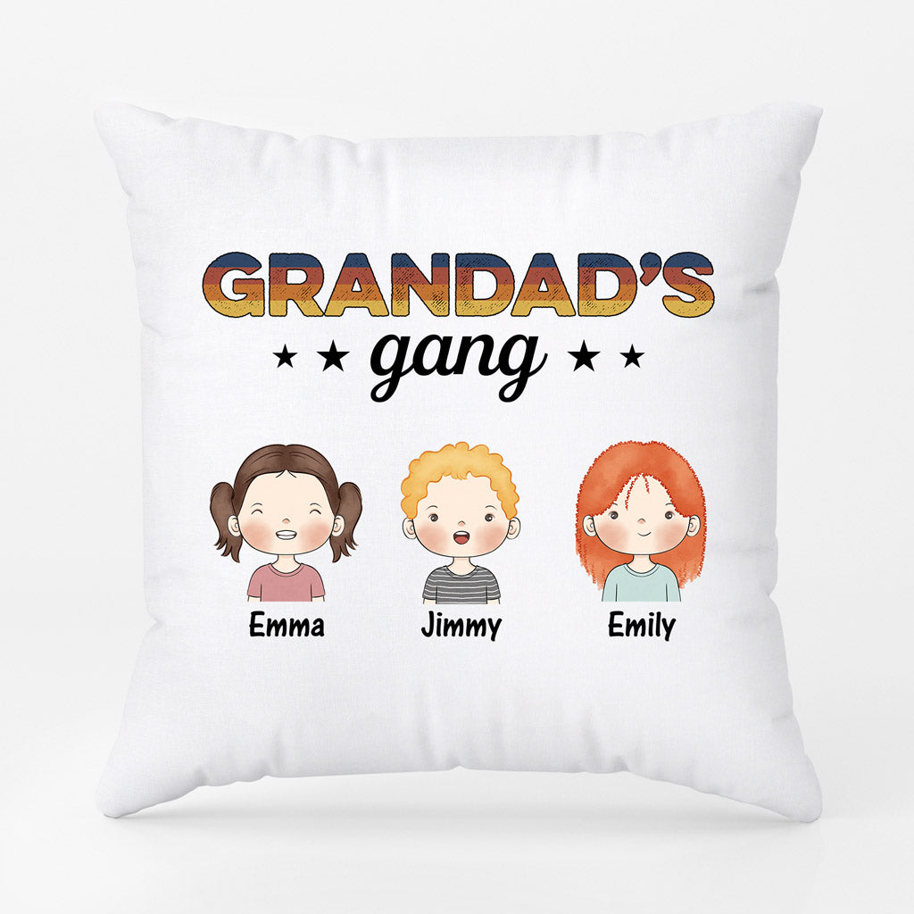 Personalised Grandad/Daddy's Gang Pillow