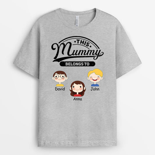 0856AUK2 Personalised T shirts Gifts Star Grandma Mum