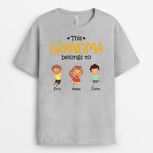 0865AUK2 Personalised T shirts Gifts Kids Grandma Mum