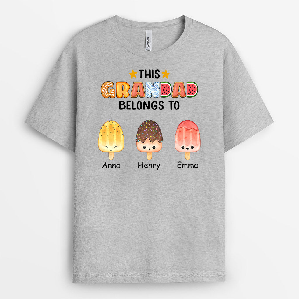 This Daddy/Grandad Belongs To T-shirt - Personalised Gifts | T-shirts for Grandad/Dad