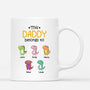 0879MUK1 Personalised Mugs Gifts Dinosaur Grandad Dad