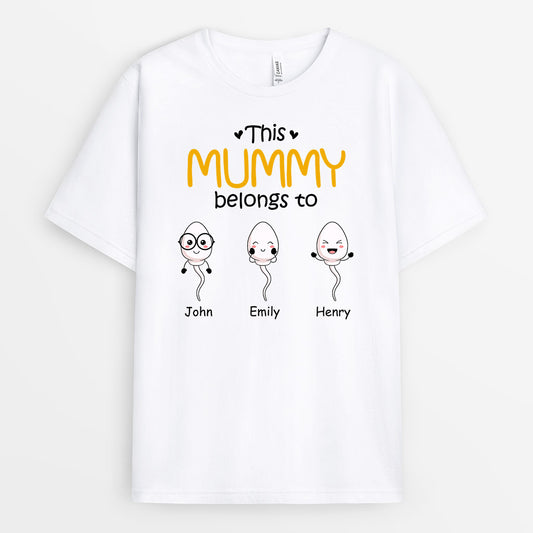 0885AUK1 Personalised T shirts Gifts Kid Grandma Mum