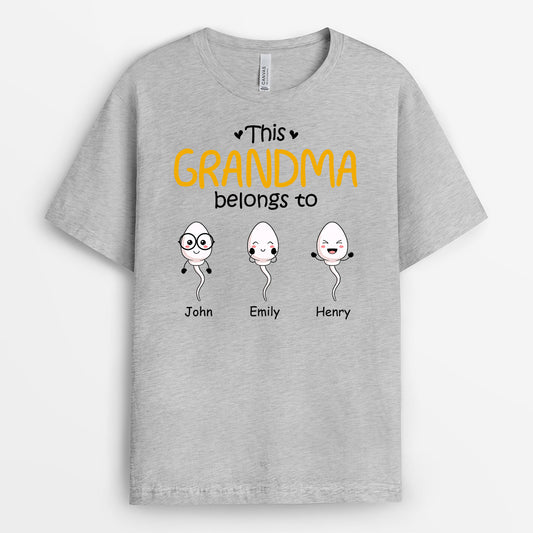 0885AUK2 Personalised T shirts Gifts Kid Grandma Mum