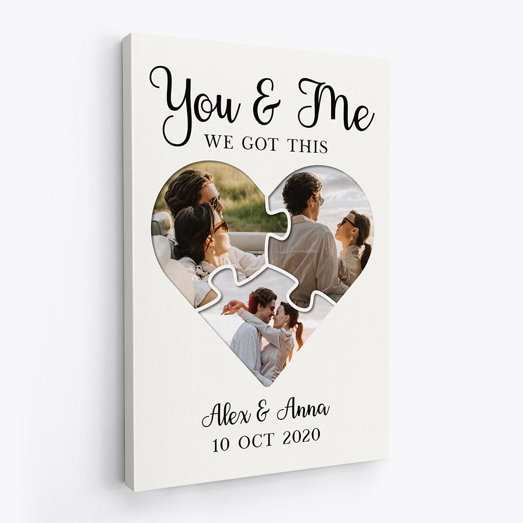 You & Me We Got This - Personalised Gifts | Canvas for Couples