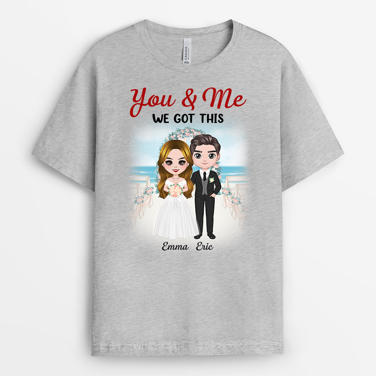 You & Me Wedding Anniversary - Personalised Gifts | T-shirts for Couple