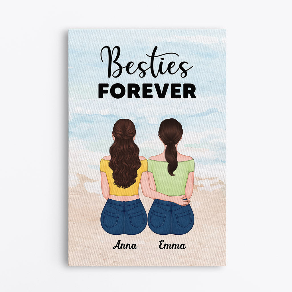Besties Forever - Personalised Gifts | Canvas for Besties