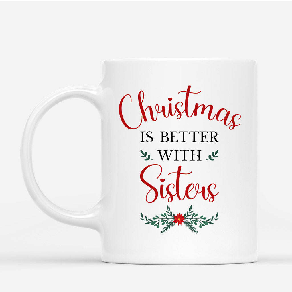 Christmas Is Better With Sisters - Personalised Gifts | Mugs for Besties