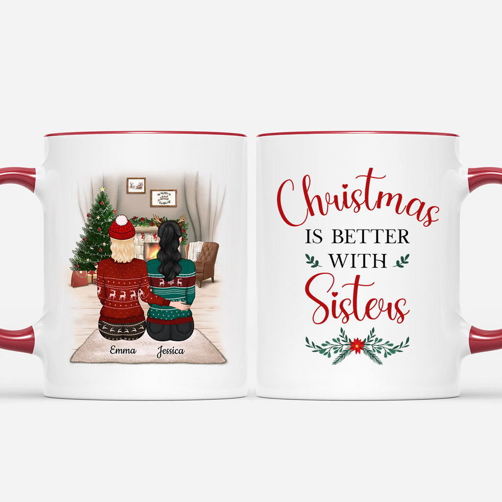 Christmas Is Better With Sisters - Personalised Gifts | Mugs for Besties