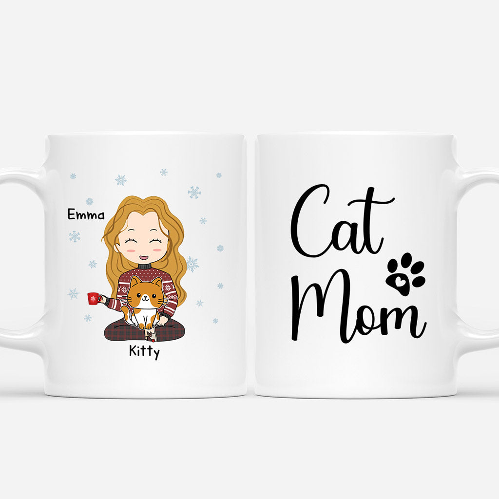 Cat Mum - Personalised Gifts | Mugs for Cat Lovers Christmas
