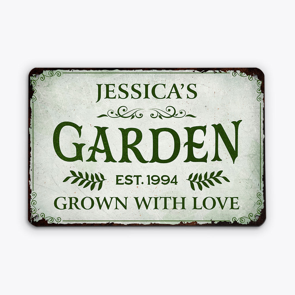 Garden - Personalised Gifts | Metal Signs for Grandma/Mum