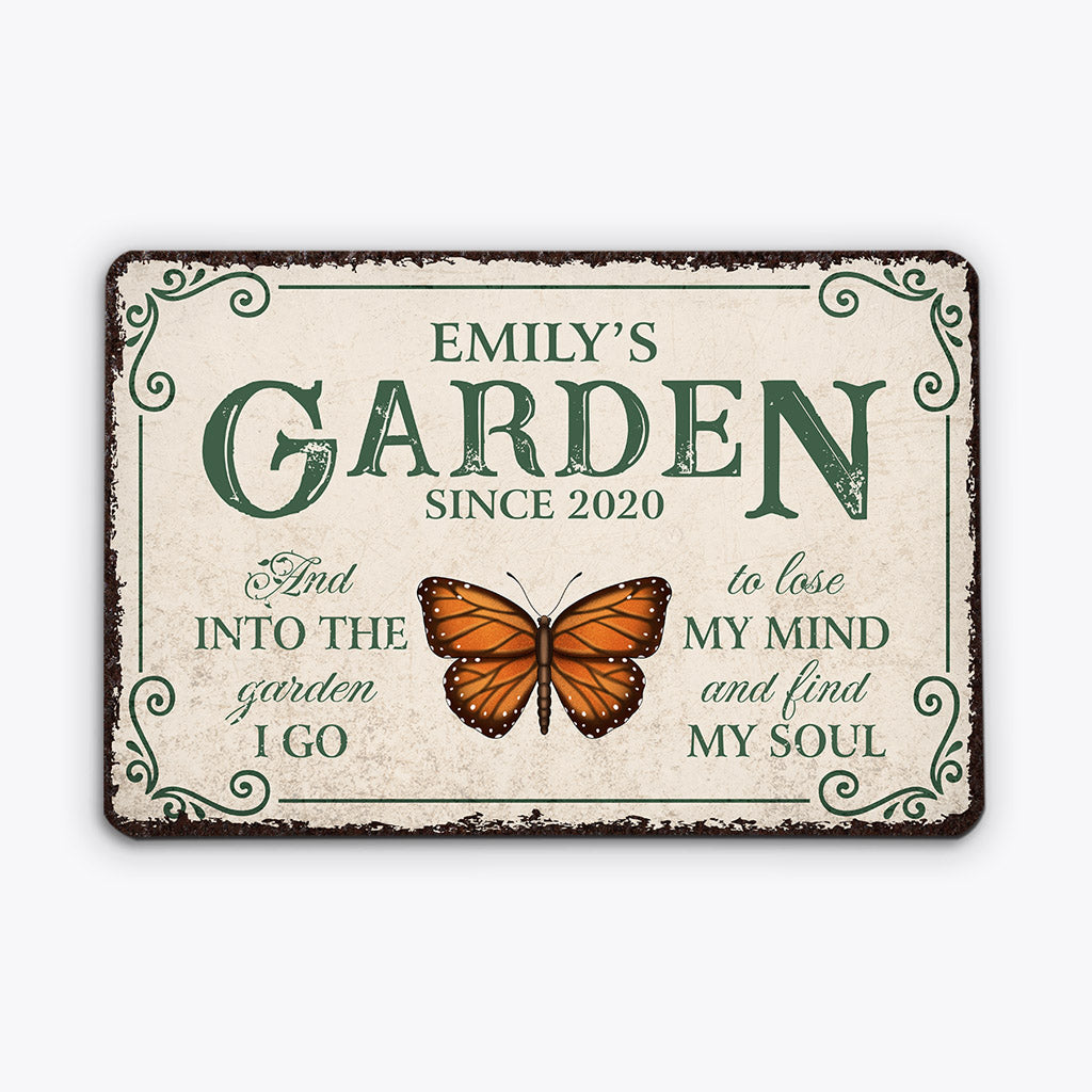 Grandma's Garden - Personalised Gifts | Metal Signs for Grandma/Mum