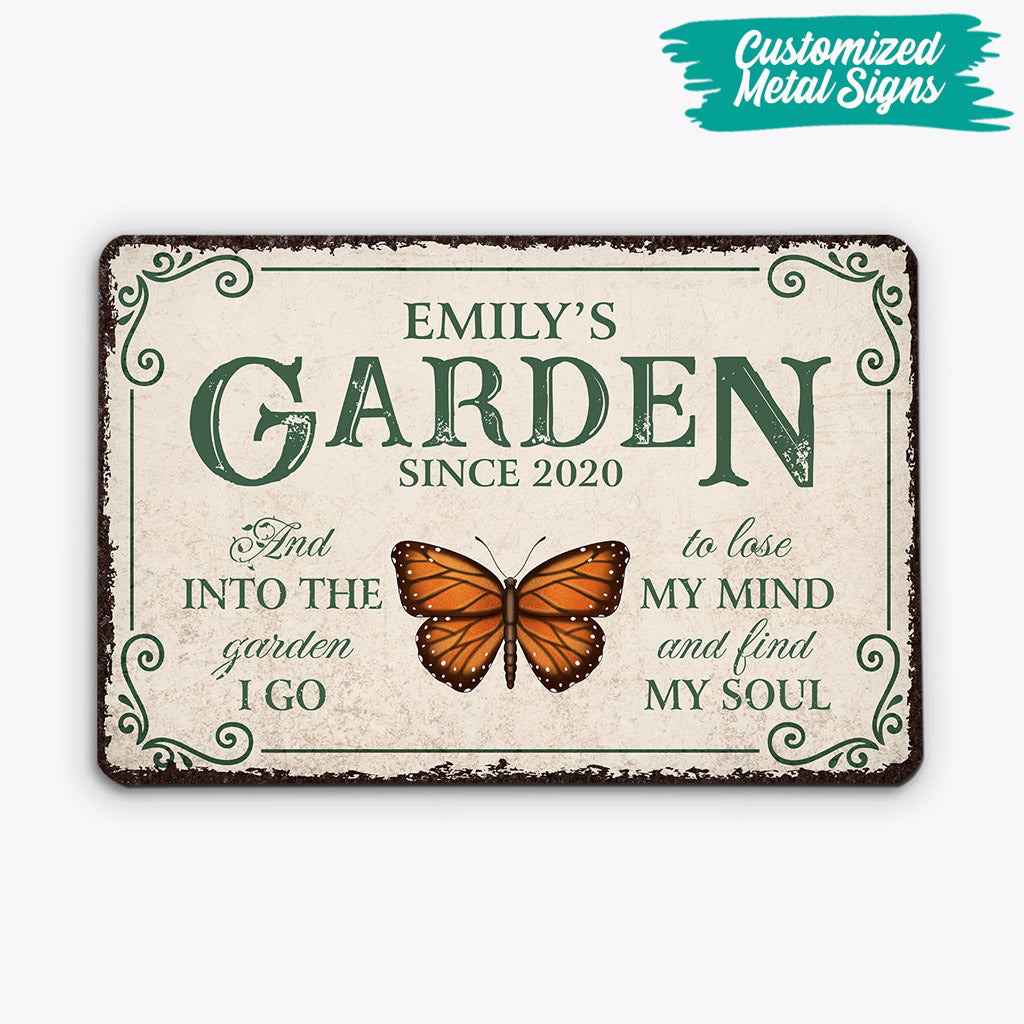 Grandma's Garden - Personalised Gifts | Metal Signs for Grandma/Mum