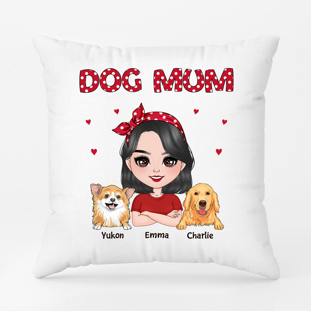 Dog Mum - Personalised Gifts | Pillow for Dog Lovers