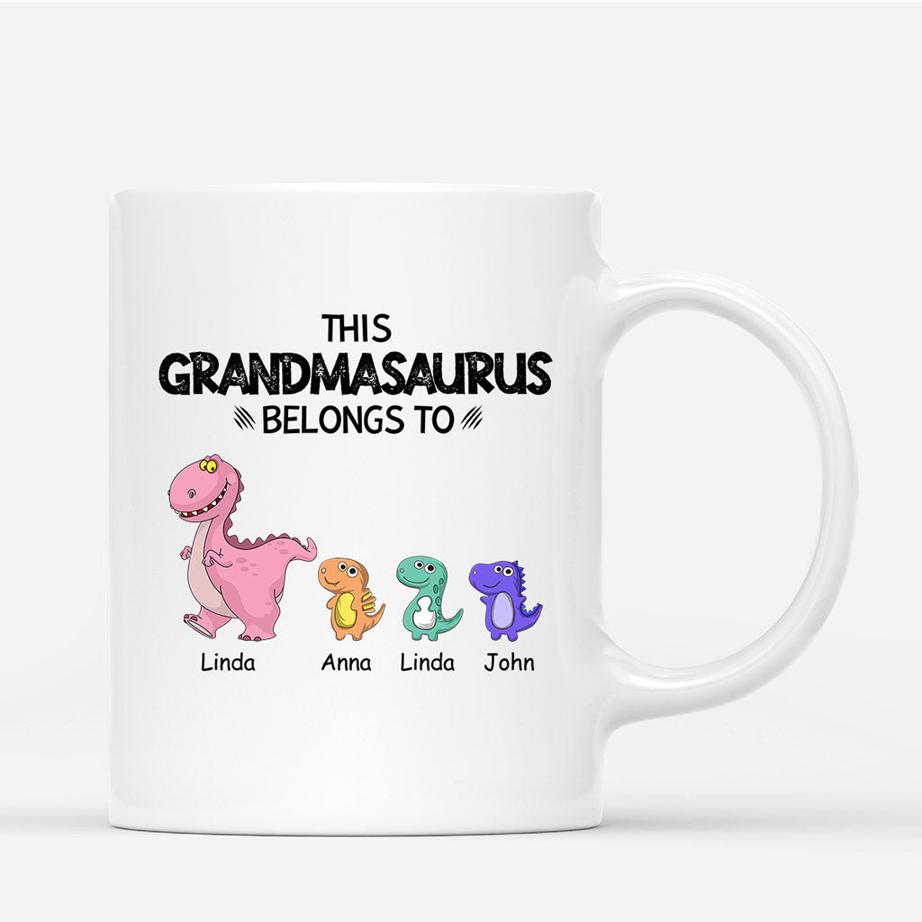 This Grandmasaurus Belongs To - Personalised Gifts | Mugs for Grandma/Mum