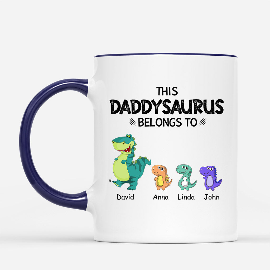This Grandadsaurus Belongs To - Personalised Gifts | Mugs for Grandad/Dad